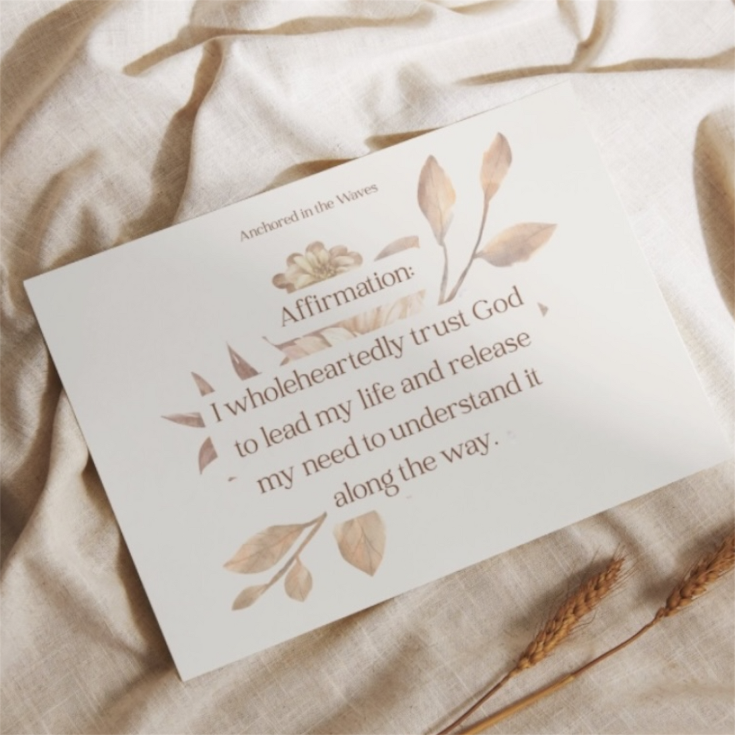Anchored in His Presence | 31 Digital Scripture & Affirmation Cards