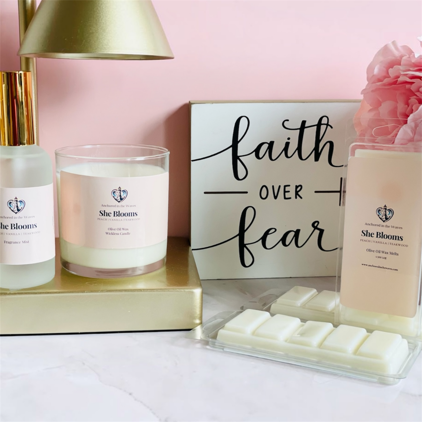 Steady in the Waves Trio Bundle - (Candle + Room Spray + Wax Melts)