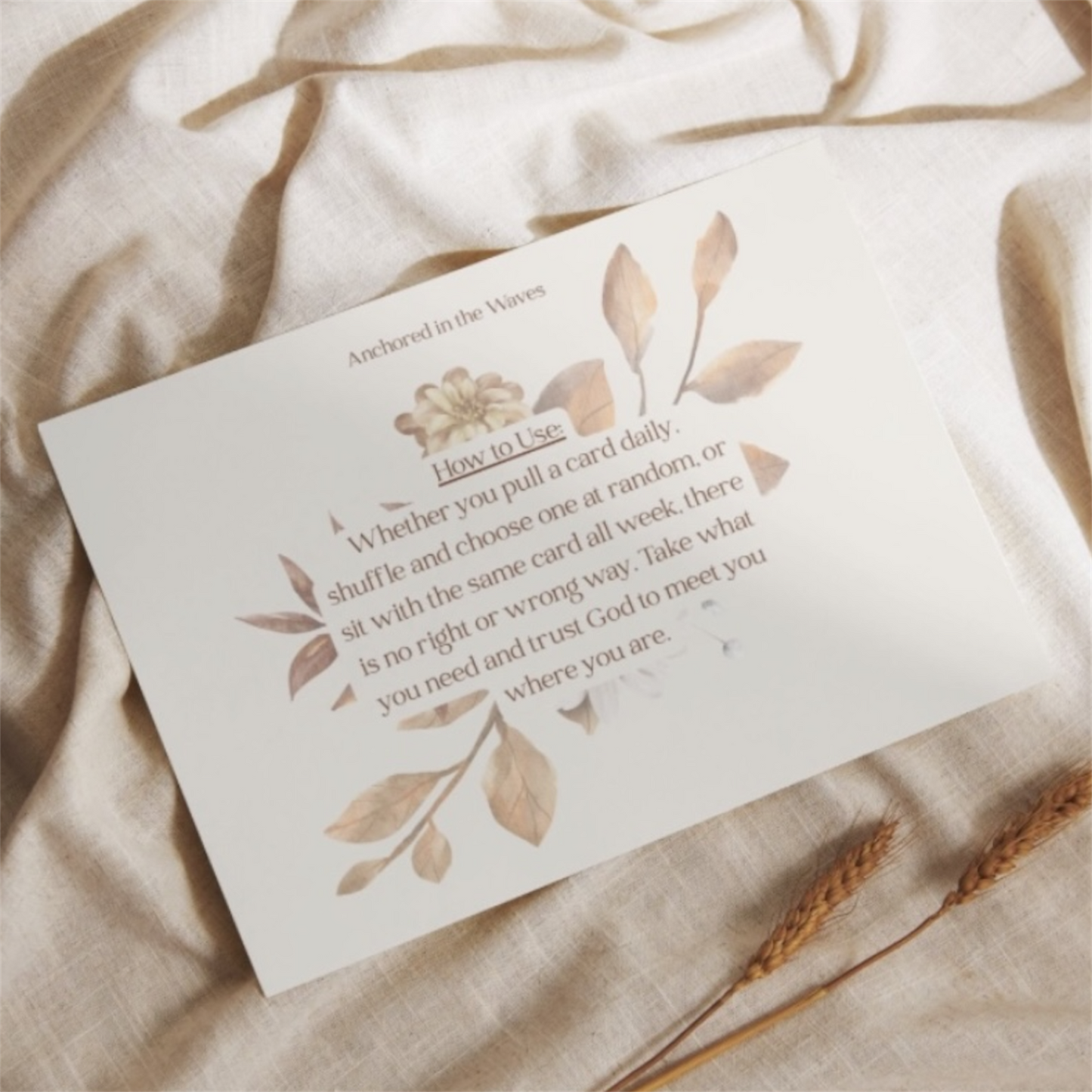 Anchored in His Presence | 31 Digital Scripture & Affirmation Cards