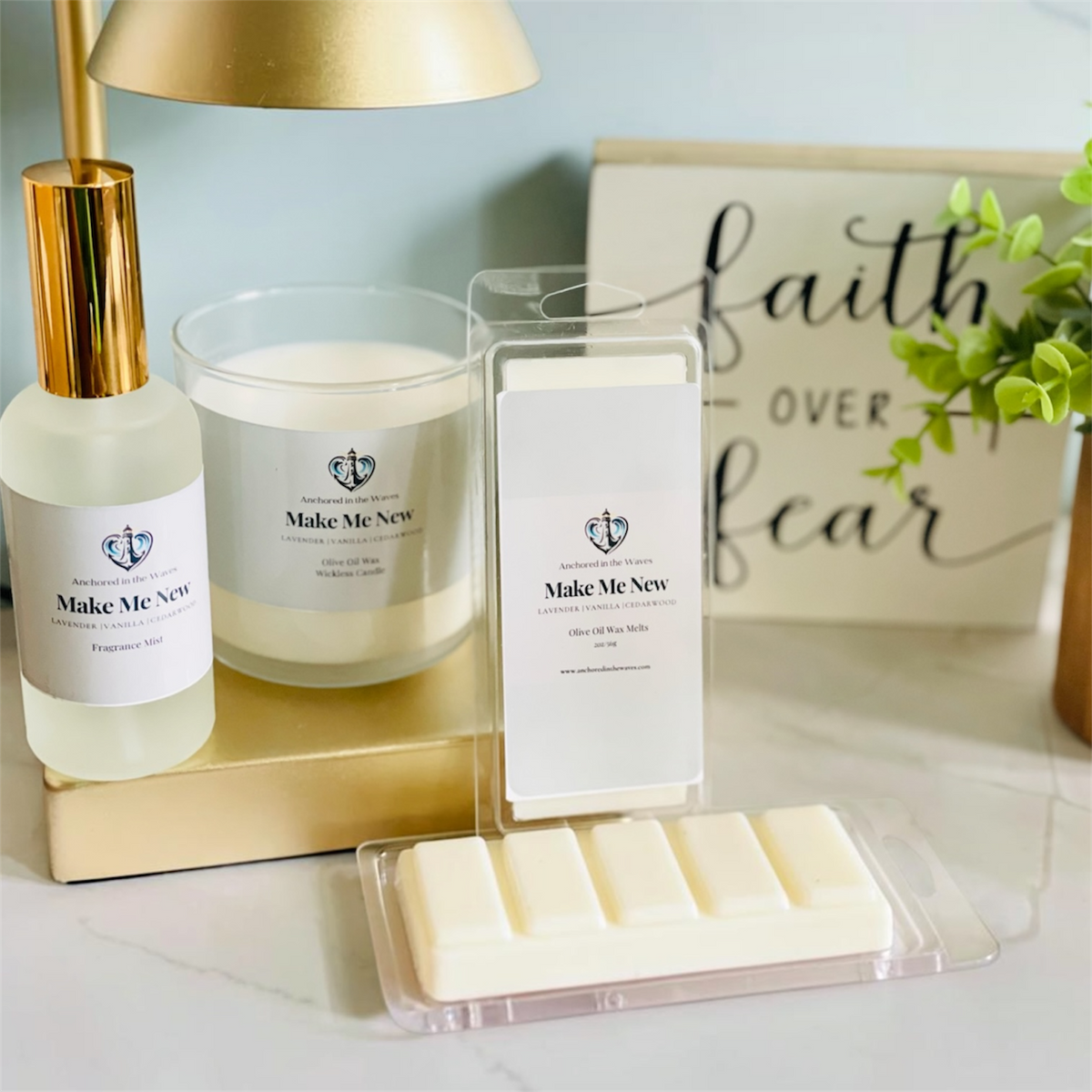 Steady in the Waves Trio Bundle - (Candle + Room Spray + Wax Melts)